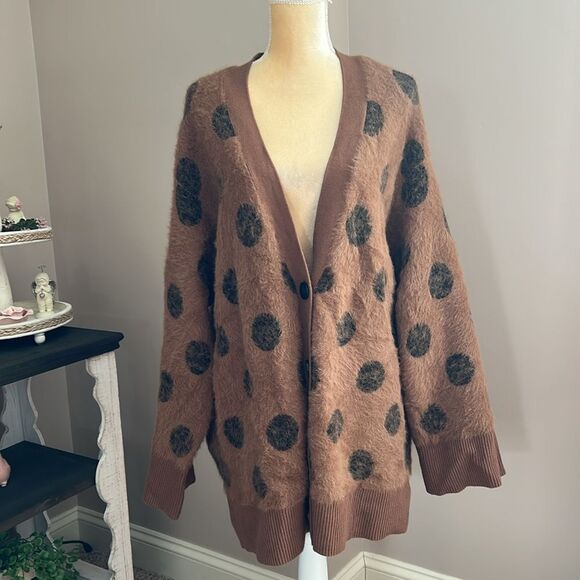 EUC Ade Samuel for INC Fuzzy Cardigan sweater (size XXXL) - Picture 4 of 8